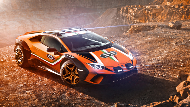 Illustration for article titled Everybody Shut Up and Bask in the Glory of this Real Lamborghini Huracan Safari Concept